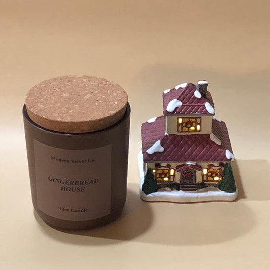 Vegan Candle - Gingerbread House